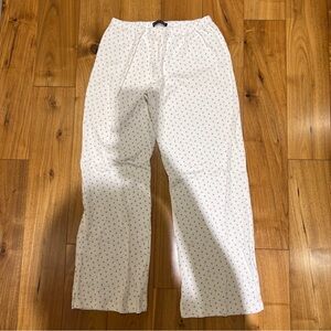 Brandy Melville White Pointelle Pyjamas Pants w Florals